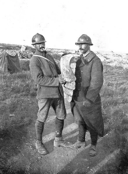 At Le Mort Homme; A Stormtrooper's cuirass, 1917. Creator: Unknown