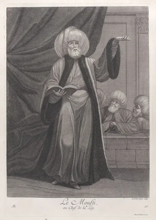 Framed Print : Le Moufti, ou Chef de la Loy, 1714-15. Creator: Unknown Framed Print : Le Moufti, ou Chef de la Loy, 1714-15. Creator: Unknown