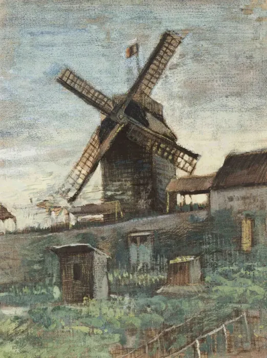 Framed Print : Le Moulin de Blute-fin, 1886 Framed Print : Le Moulin de Blute-fin, 1886
