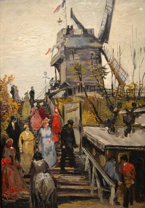 Framed Print : Le Moulin de Blute-Fin. Artist: Gogh, Vincent, van (1853-1890) Framed Print : Le Moulin de Blute-Fin. Artist: Gogh, Vincent, van (1853-1890)