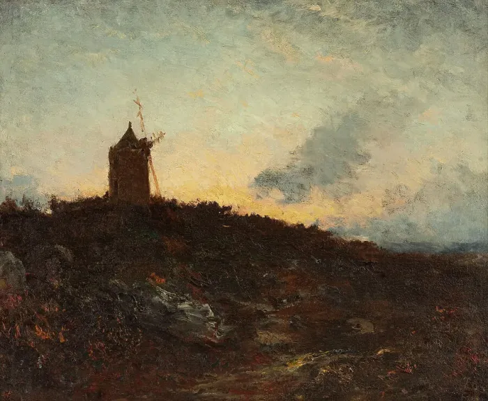 Framed Print : Le Moulin [environs de Martigues], c.1890. Creator: Felix Francois Georges Philibert Ziem