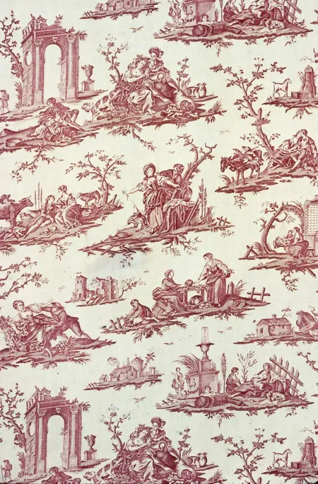 Framed Print : Le Mouton Cheri (Furnishing Fabric), Nantes, c. 1785 Framed Print : Le Mouton Cheri (Furnishing Fabric), Nantes, c. 1785