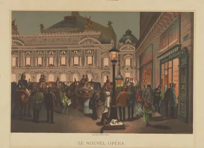 Framed Print : Le nouvel opéra. Creator: Unknown artist Framed Print : Le nouvel opéra. Creator: Unknown artist