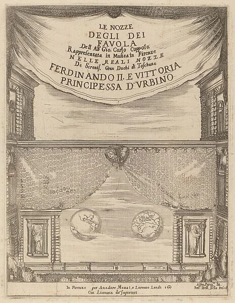 Le Nozze degli Dei: Frontispiece, 1637. Creator: Stefano della Bella