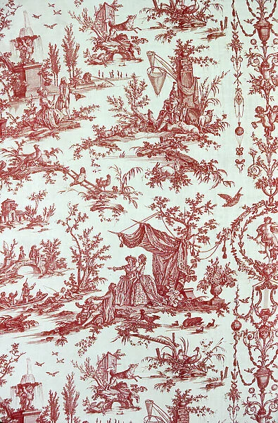Le Parc du Chateau (Furnishing Fabric), France, c. 1783. Creator: Oberkampf Manufactory