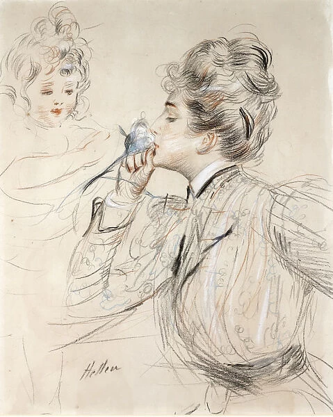 Le Parfum. Artist: Helleu, Paul Cesar (1859-1927)