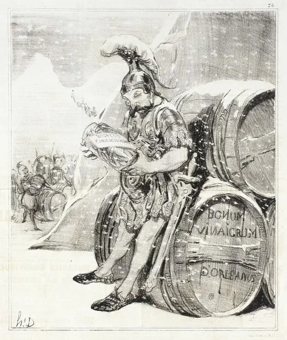 Framed Print : Le Passage d'Annibal, 1842. Creator: Honore Daumier Framed Print : Le Passage d'Annibal, 1842. Creator: Honore Daumier