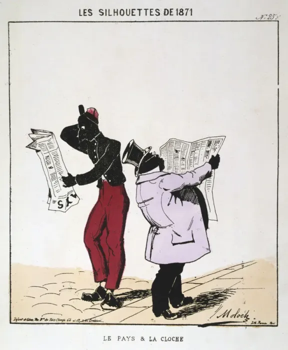 Framed Print : Le Pays et la Cloche, 1871. Artist: Moloch Framed Print : Le Pays et la Cloche, 1871. Artist: Moloch