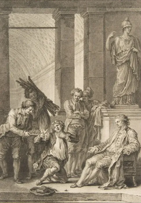 Framed Print : Le Paysan qui avait offenseson Seigneur, from Contes et nouvelles en vers pa Framed Print : Le Paysan qui avait offenseson Seigneur, from Contes et nouvelles en vers pa