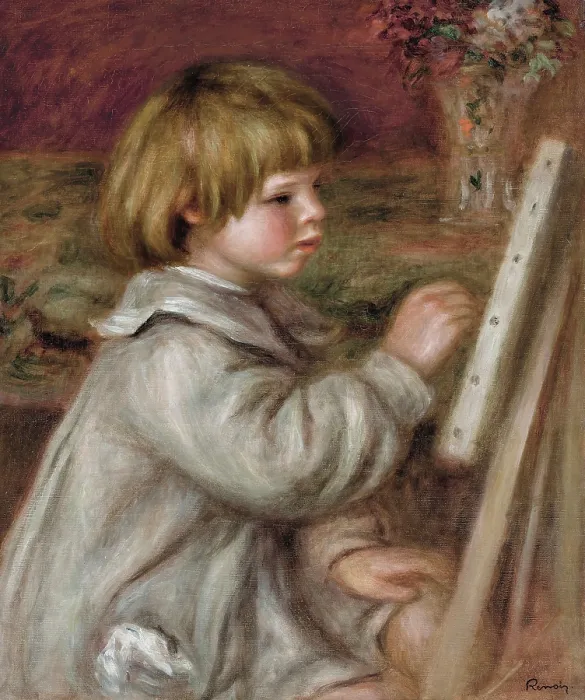 Framed Print : Le petit peintre (Claude Renoir), 1907. Creator: Renoir, Pierre Auguste (1841-1919) Framed Print : Le petit peintre (Claude Renoir), 1907. Creator: Renoir, Pierre Auguste (1841-1919)