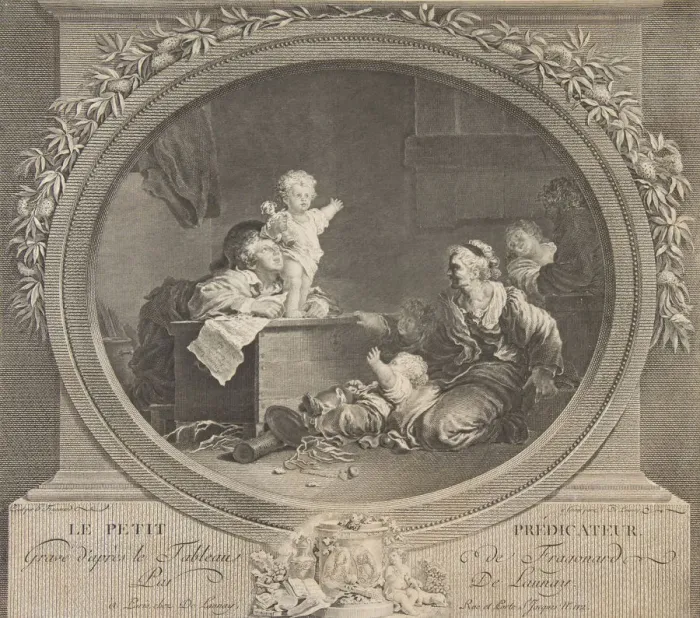 Framed Print : Le Petit Predicateur, 18th century. 18th century. Creator: Nicolas de Launay Framed Print : Le Petit Predicateur, 18th century. 18th century. Creator: Nicolas de Launay