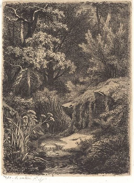 Le petit ruisseau (The Little Brook), published 1849. Creator: Eugene Blery
