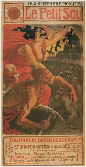 Framed Print : Le petite sou, 1900. Artist: Steinlen, Theophile Alexandre (1859-1923) Framed Print : Le petite sou, 1900. Artist: Steinlen, Theophile Alexandre (1859-1923)