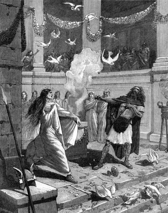 Framed Print : Le plus scelerat des hommes, ordonne qu on te prepare un tombe, 1882-1884 Framed Print : Le plus scelerat des hommes, ordonne qu on te prepare un tombe, 1882-1884