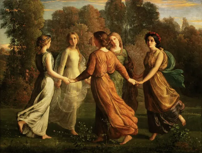 Framed Print : Le Poème de l'âme (Poem of the Soul). Rayons de soleil (Sunrays), 1854. Creator: Janmot, Louis (1814-1892) Framed Print : Le Poème de l'âme (Poem of the Soul). Rayons de soleil (Sunrays), 1854. Creator: Janmot, Louis (1814-1892)