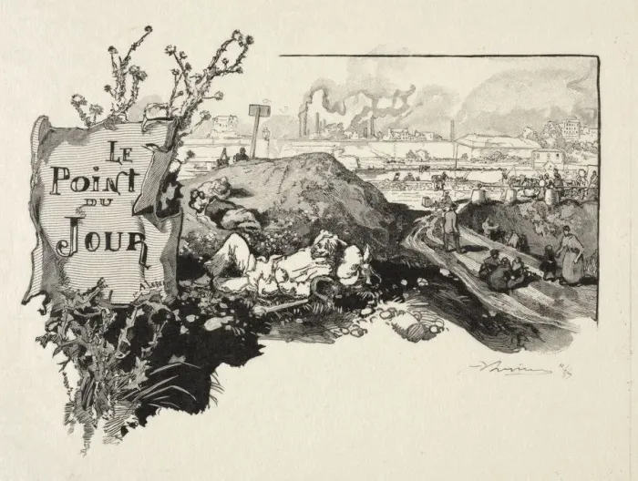 Framed Print : Le Point du Jour. Creator: Auguste Louis Lepere (French, 1849-1918) Framed Print : Le Point du Jour. Creator: Auguste Louis Lepere (French, 1849-1918)
