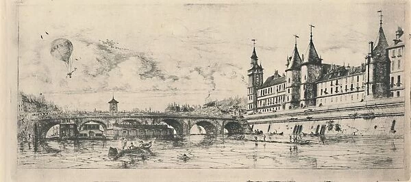 Le Pont-Au-Change (2nd State, 6 1  /  8 x 13 1  /  16 Inches), 1854, (1927). Artist: Charles Meryon