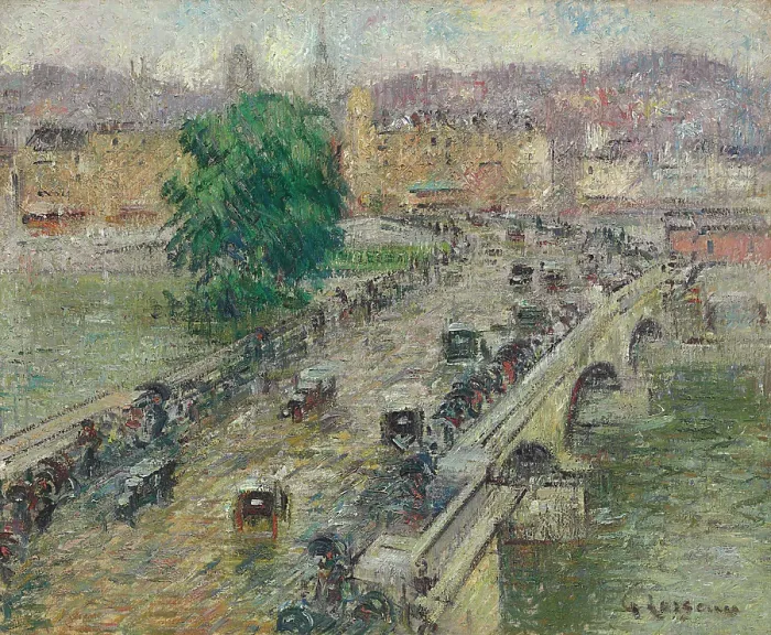 Framed Print : Le Pont Corneille, Rouen, 1927. Creator: Loiseau, Gustave (1865-1935) Framed Print : Le Pont Corneille, Rouen, 1927. Creator: Loiseau, Gustave (1865-1935)