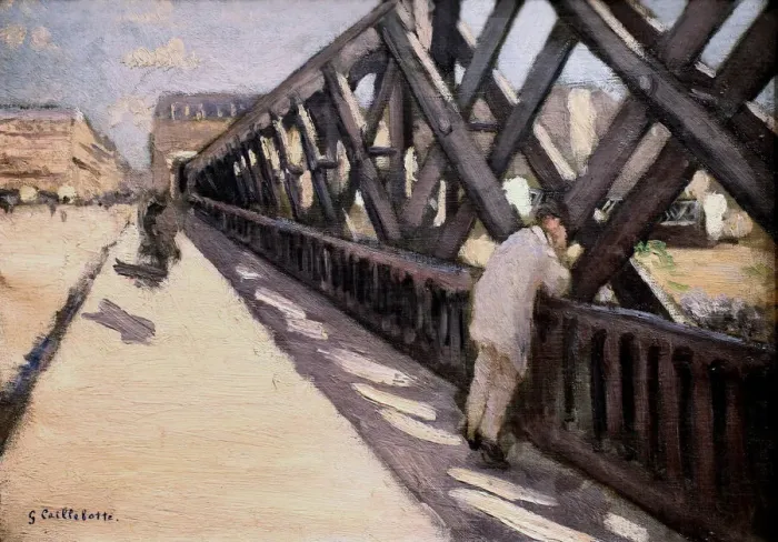 Framed Print : Le Pont de l Europe, 1876 Framed Print : Le Pont de l Europe, 1876