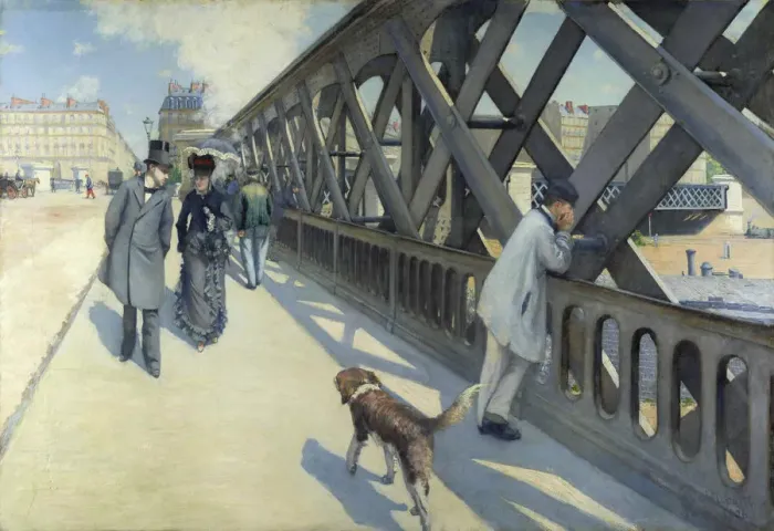 Framed Print : Le Pont de l Europe, 1876. Creator: Caillebotte, Gustave (1848-1894) Framed Print : Le Pont de l Europe, 1876. Creator: Caillebotte, Gustave (1848-1894)