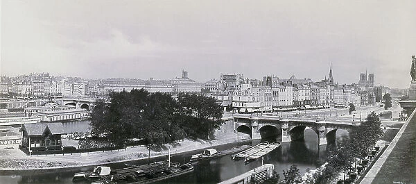 Le Pont-Neuf (actuel 6ème arrondissement, Paris). Vue prise du quai de la Monnaie...c1845-1860. Creators: Frederic Martens, Goupil and Co