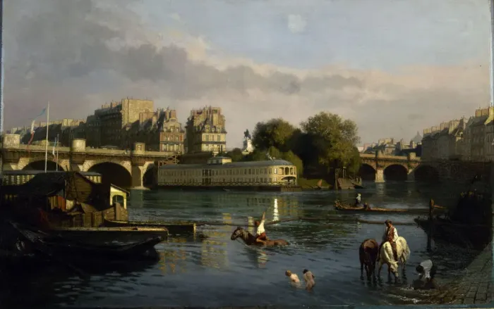 Framed Print : Le Pont-Neuf et la pointe de l ile de la Cite, 1860 Framed Print : Le Pont-Neuf et la pointe de l ile de la Cite, 1860