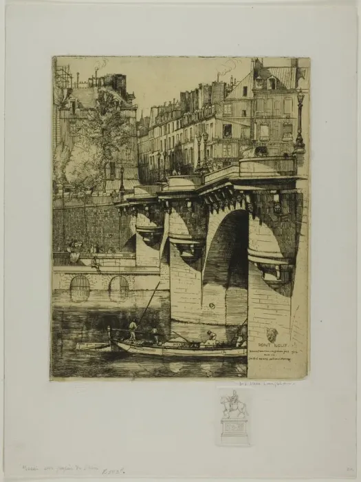 Framed Print : Le Pont Neuf, Paris, 1906. Creator: Donald Shaw MacLaughlan Framed Print : Le Pont Neuf, Paris, 1906. Creator: Donald Shaw MacLaughlan