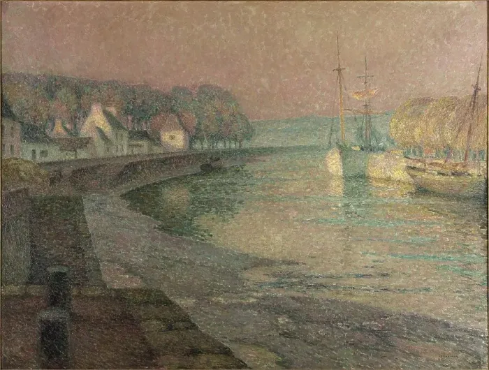 Framed Print : Le Port, Landerneau, 1914. Creator: Le Sidaner, Henri (1862-1939) Framed Print : Le Port, Landerneau, 1914. Creator: Le Sidaner, Henri (1862-1939)