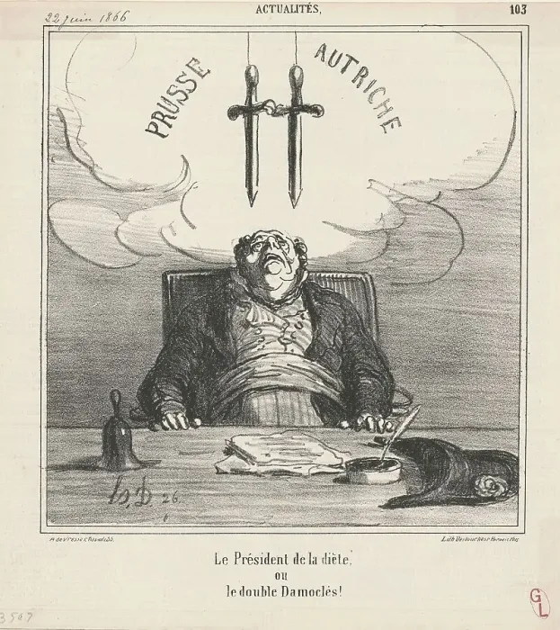 Framed Print : Le Président de la diète, 19th century. Creator: Honore Daumier Framed Print : Le Président de la diète, 19th century. Creator: Honore Daumier