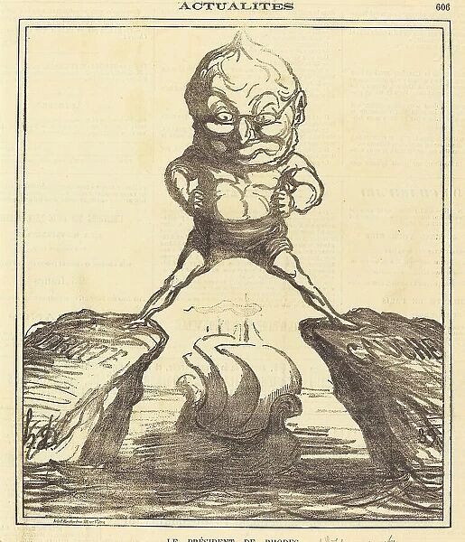 Le Président de Rhodes, 1871. Creator: Honore Daumier