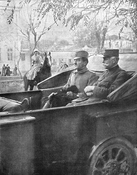 Le Prince de Serbie et le general Sarrail entrant a Monastir (21 nov 1916), 1916. Creator: Unknown