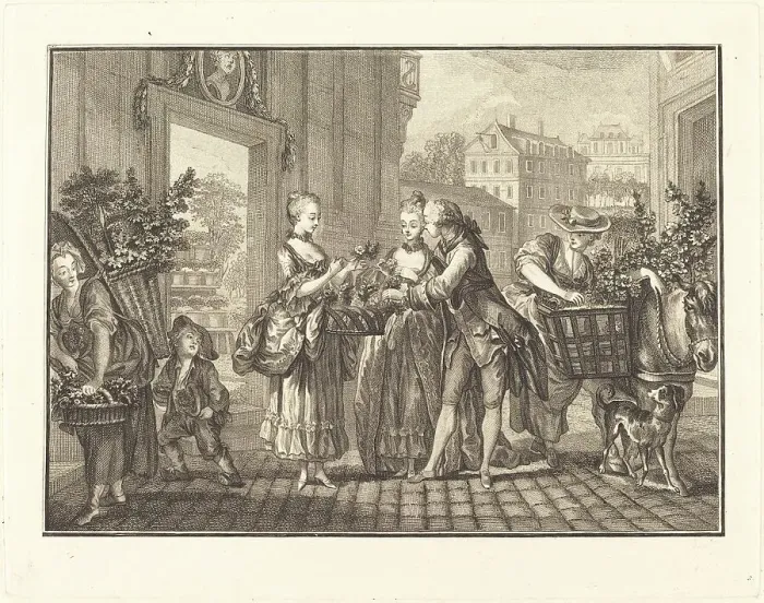 Framed Print : Le printemps. Creators: Joseph de Longueil, Charles Eisen Framed Print : Le printemps. Creators: Joseph de Longueil, Charles Eisen