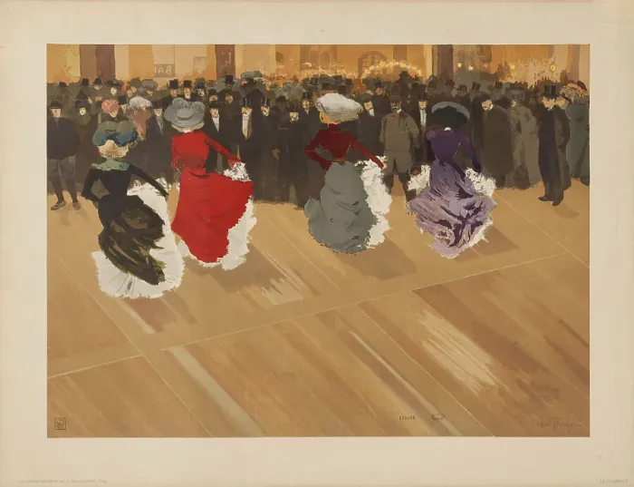 Framed Print : Le Quadrille, c.1900. Creator: Abel-Truchet, Louis (1857-1918) Framed Print : Le Quadrille, c.1900. Creator: Abel-Truchet, Louis (1857-1918)