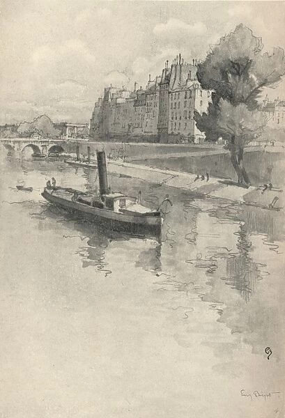 Le Quai des Orfevres, 1915. Artist: Eugene Bejot