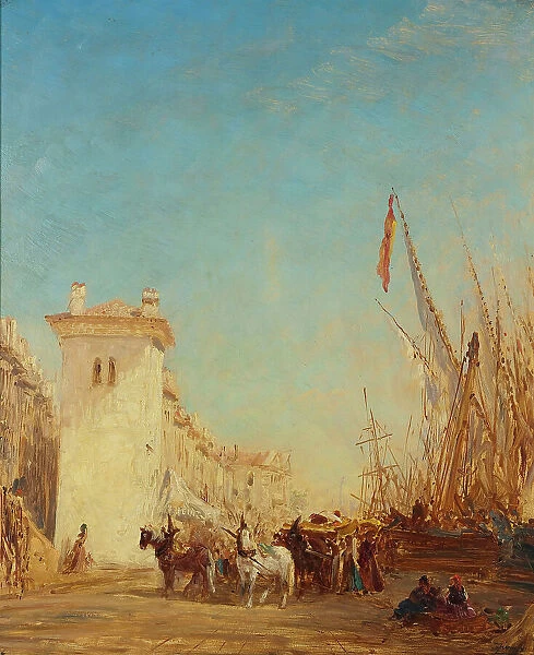 Le quai Saint-Jean à Marseille, between 1890 and 1895. Creator: Felix Francois Georges Philibert Ziem