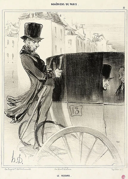 Le Recors, 1841. Creator: Honore Daumier