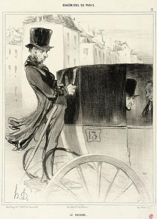 Framed Print : Le Recors, 1841. Creator: Honore Daumier Framed Print : Le Recors, 1841. Creator: Honore Daumier