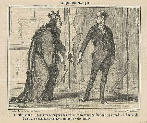 Le régisseur, 19th century. Creator: Honore Daumier