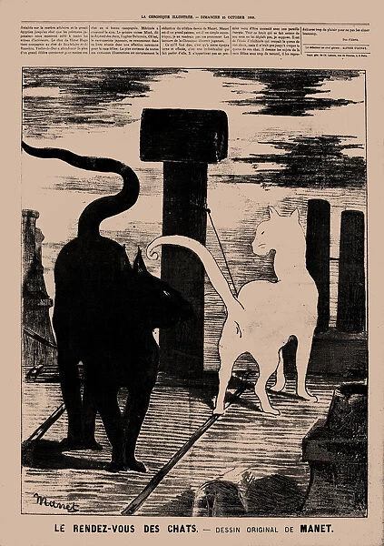 Le Rendez-vous des Chats, 1869. Creator: Manet, Edouard (1832-1883)
