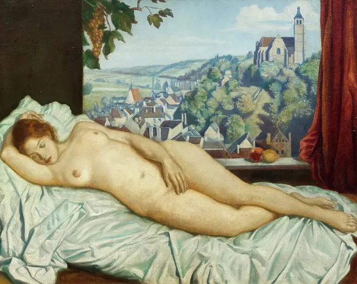 Framed Print : Le Repos à Tonnerre, 1904. Creator: Bernard, Émile (1868-1941) Framed Print : Le Repos à Tonnerre, 1904. Creator: Bernard, Émile (1868-1941)