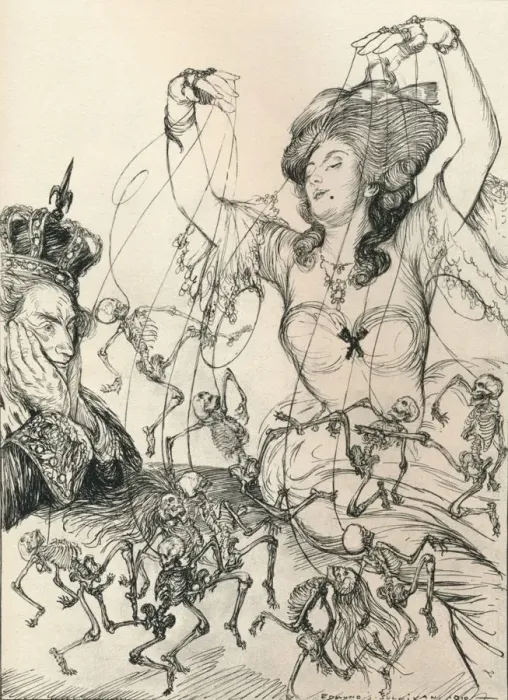 Framed Print : Le Rois Amuse, 1910, (1924). Artist: Edmund Joseph Sullivan Framed Print : Le Rois Amuse, 1910, (1924). Artist: Edmund Joseph Sullivan