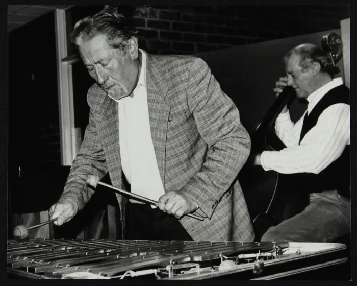 Framed Print : Bill Le Sage and Tony Archer performing at The Fairway, Welwyn Garden City, Hertfordshire, 1993 Framed Print : Bill Le Sage and Tony Archer performing at The Fairway, Welwyn Garden City, Hertfordshire, 1993