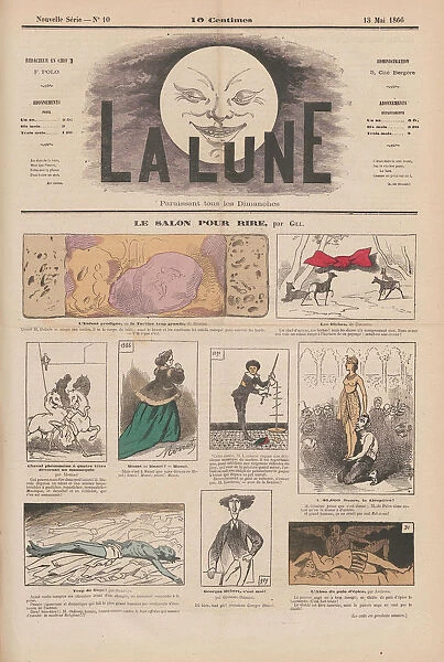 Le salon pour rire, 13 May 1866, La Lune, 2, 1866, No, 10, 1866
