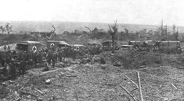 Le sang Britannique verse sur les champs de bataille de France pour la cause commune, 1916. Creator: Unknown