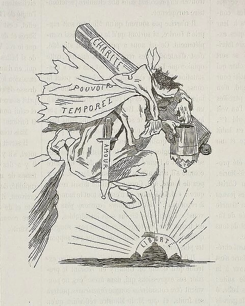 Le Saut du Pape, 1857. Creator: Félicien Rops