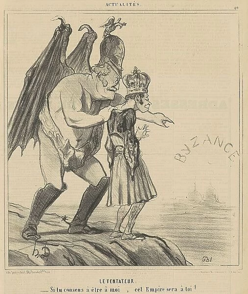 Le Tentateur, 19th century. Creator: Honore Daumier