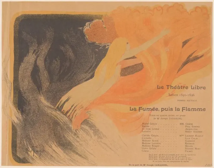 Framed Print : Le Theatre Libre: La Fumee, puis la Flamme, 24 October 1895 Framed Print : Le Theatre Libre: La Fumee, puis la Flamme, 24 October 1895