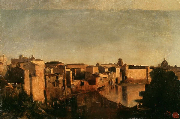 Le Tibre à Rome, between 1856 and 1862. Creator: Jean-Baptiste Carpeaux