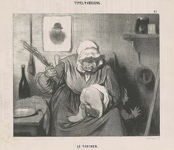 Le Toucher, 19th century. Creator: Honore Daumier