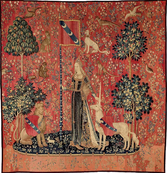 Le Toucher, tenture de la Dame à la licorne, c. 1500. Creator: Anonymous master